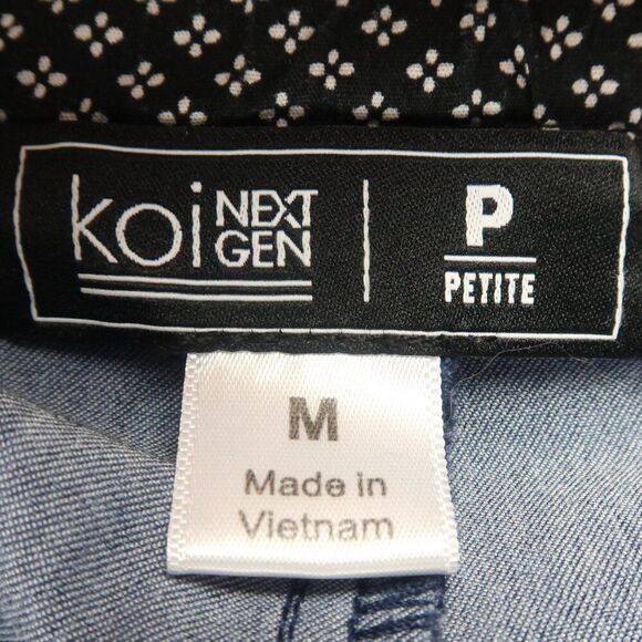 KOI NEXT GENERATION BLUE DENIM EVERDAY HERO 5 POCKET CARGO PANT SIZE MP - Picture 6 of 12